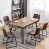 Aryven Industrial 7-Piece Dining Set, Antique Brown